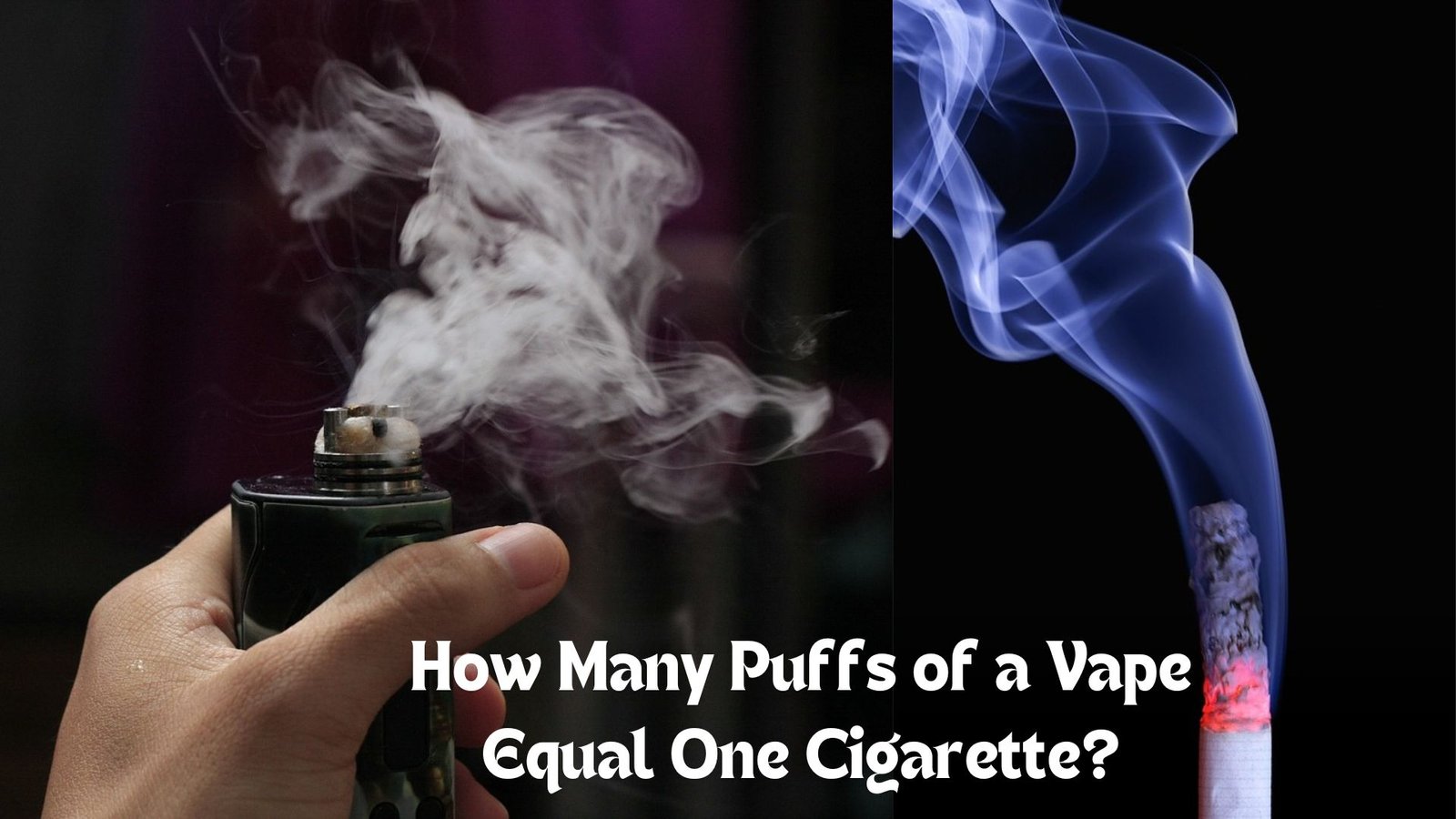 How many puffs of a vape equal one cigarette